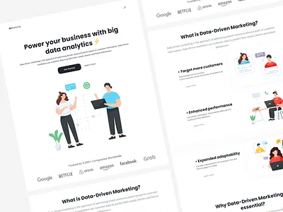 BitMarketing - Landing Page ✨ 3d animation app art branding design designing dribbble graphic design illustration logo minimal motion graphics popular trending typography ui ux vector web