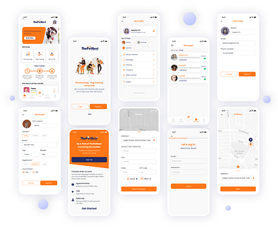 The Petnest App UI Design app design app homepage pet pet app pet ui design petwebsite search bar thepetnest ui design widgets