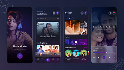Music Mania figma graphic design mobile app design ui ui design