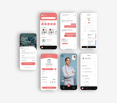 Teletharapy mobile app UI design