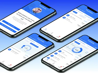 TrackSubs design ui ux