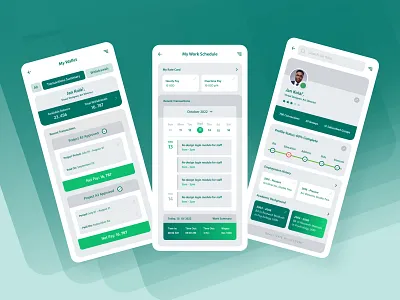 Xaba Mobile Application design job search application minimalism mobile application ui ui design uidesign user experience design user interface design ux ux design