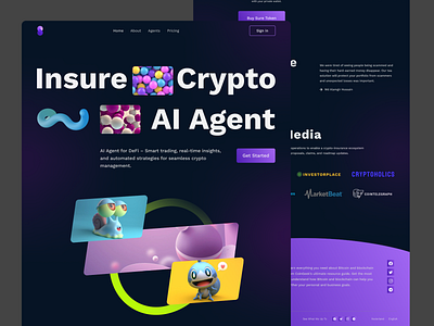 Creative Ai Website UI ai ai agent ai agent for defi ai generator ai generator website ai paltform ai pattern visualization ai powered ai tool design ai website artificial intelligence arts landing page saas ui ux visual arts web design web platform