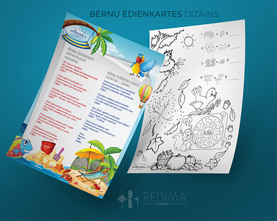 Children's menu design graphic design inspiration menu menu design