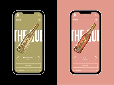 Scepter & Sword Product Slider Mobile bottle branding ecommerce mobile mobile ui product product page queen scepter shop slider ui ui design web design wine