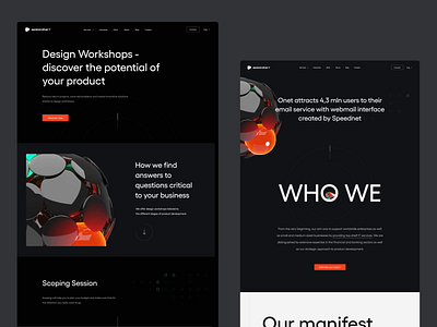 Speednet 2022 trends 3d about about us animation black branding creative dark dark mode design ideas orange poland subpage ui ui trends ux web webdesign