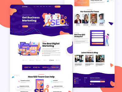 Morbizz - SEO & Digital Marketing DOWNLOAD NOW ! 2020 2021 2021 trend 2022 3d agency branding corporret design development graphic design illustration logo motion graphics orange ui ux web web design website