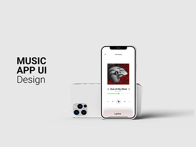 Music App Design app graphic design typography ui ux vector