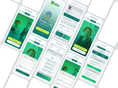 Xaba Mobile Application design design thinking jop application app minimalism mobile application ui ui design uidesign user experience design user interface design ux ux design