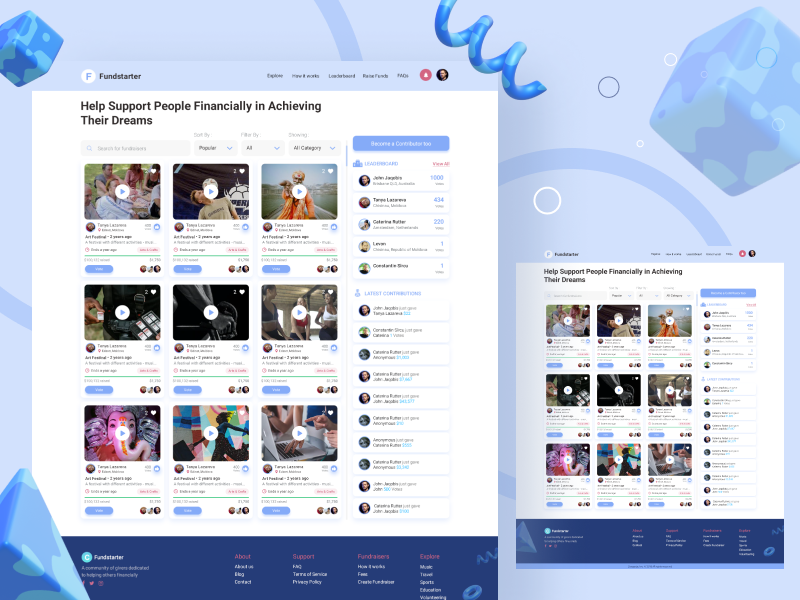 Example of Clean And Modern Landing Page Design