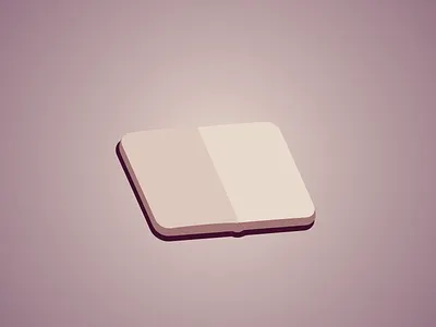 Notebook 2d animation bones design illustration vector