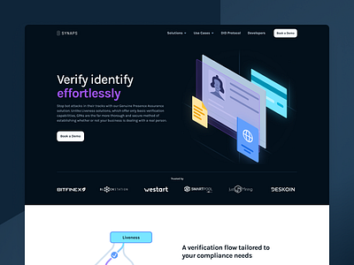 Marketing Website – Synaps branding colors design graphic design icon icons illustration logo marketing website mobile typography ui ux verification service web webapp website