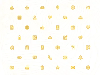 Duotone Icons duotone flat icon icon pack icons pixel precise sketch vector yellow