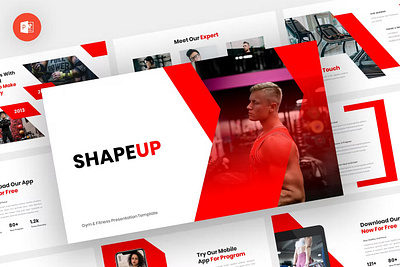 Free ShapeUp Multipurpose Template clean colorful company corporate google slides gym keynote modern multipurpose multipurpose template photography pitch deck portfolio powerpoint studio template unique web design web development website