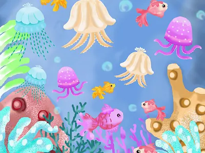 Under sea illustration design drawing illustration illustration drawing illustration drawingdaily