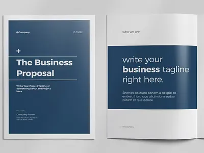 Free Website Proposal Template agency blue design graphic jobs layout presentation project proposal proposal design proposal template seo service startup template themeforest web design webdesign website website proposal