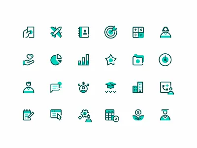 UKG Icons branding design geometric icon iconography line pictogram ui vector