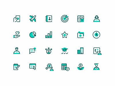 UKG Icons branding design geometric icon iconography line pictogram ui vector