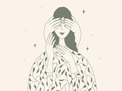 Guess Who closed eyes couple dress female floral game girl girl cgara girl character guess hand illustration lifestyle man mystery people secret vector woman woman character