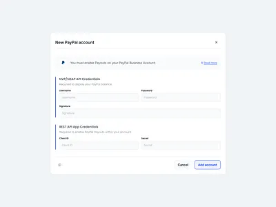 PayPal integration api integration modal paypal tomik