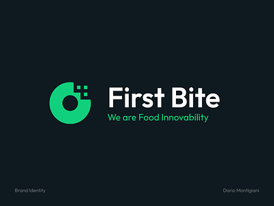 First Bite Logo branding food food delivery food hi tech green hi tech identity logo spotify start up start up studio studio