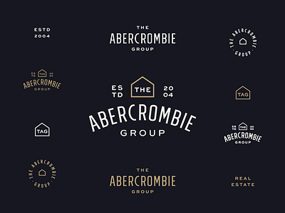 TAG Real Estate Brand abercrombie alabama badge brand branding business city home homes house huntsville local logo real estate realtor realty restaurant selling type vintage