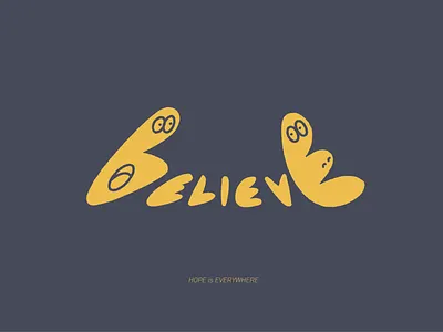 Believe design graphic graphic design illustration procreate typography