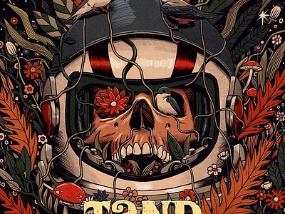 Tand album astronaut autumn bird birds cover album flowers mushroom music nature retro skull spring vintage