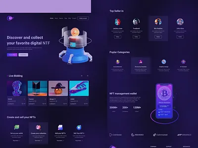 NFT Landing Page adobe xd crypto figma landing page nft nft landing page product design template ui ui ux design uiux uiux design ux web design web site