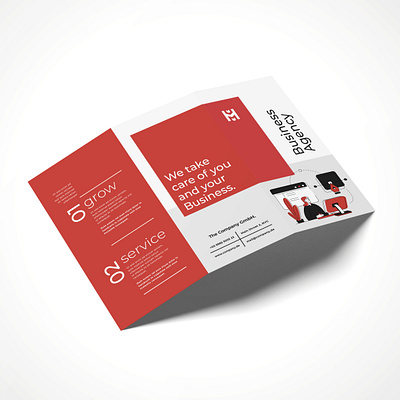 Brochure Design Business Agency Grow branding design graphic design illustration logo