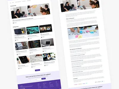 A Blog Website Design blog blog website blogging figma figma design learning tech ui uiux user experience user interface ux ux research web design website design