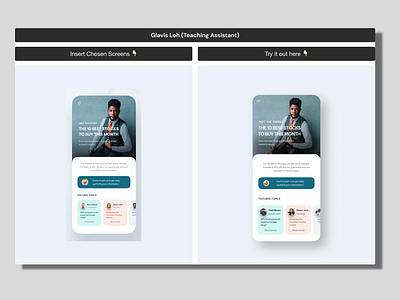 UX Coaching Assignment: Remake of UI app branding design flat graphic design icon illustration logo ui