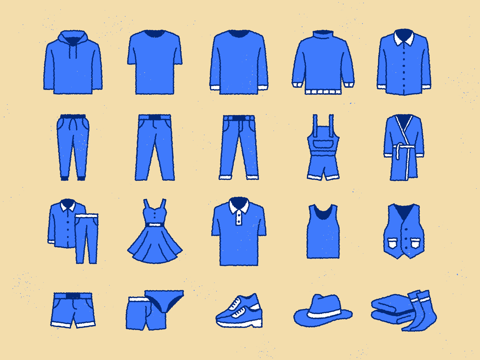 Biorestore Iconset bio brand brandidentity branding cleaning clothes design editorial fashion finance garment icons iconset illustration logotype pants shoes sweater sweden tshirt