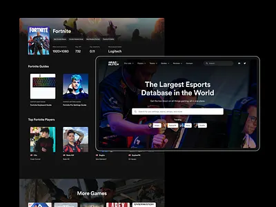 Headglitch — Esports Website clean csgo design esports figma fortnite gaming settings setup simple sport ui user experience user interface ux web webui