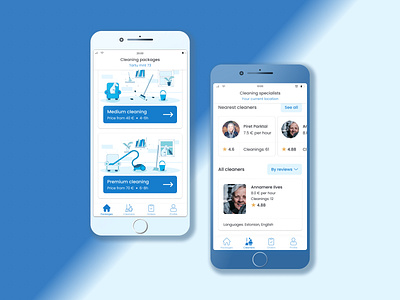 Cleanify - #4_ordering application cleanify cleaning mobile service ui ux