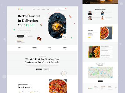 🧑🏻‍🍳Restaurants Web UI - G.rest chef chef ui design figma food food delivery food order food ui food website g.rest graphic design juice bar landing page restaurants restaurants website typography ui ux web ui xd