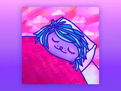 Dreaming Of Peace character illustration kids nft