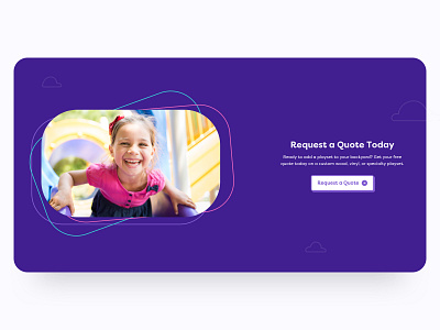 Call to Action Section call to action clouds colorful cta desktop website neon purple ui ux web design