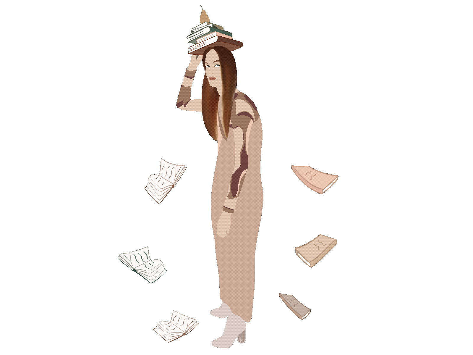 Book Balance animation artbyrrl book books books illustration gif gifs graphic design illustration motion graphics reutrachellevi