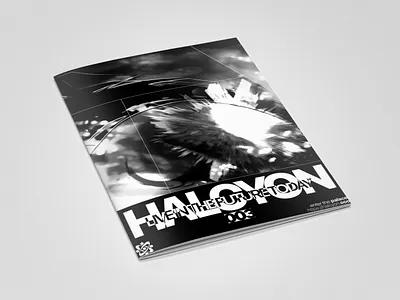 Halcyon.txt #003 - Community Magazine and Editorial Design 3d design editorial design graphic design illustration magazine print design typography
