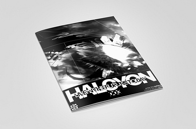 Halcyon.txt #003 - Community Magazine and Editorial Design 3d design editorial design graphic design illustration magazine print design typography