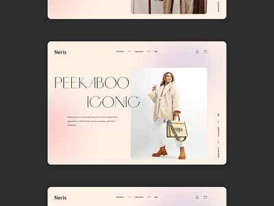 Neris shop concept banner fashion hero onlineshop shop style ui ux web