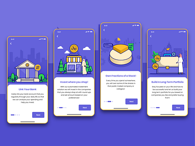 Investment App adventure time branding design graphic design illustration mobile app design mobile design