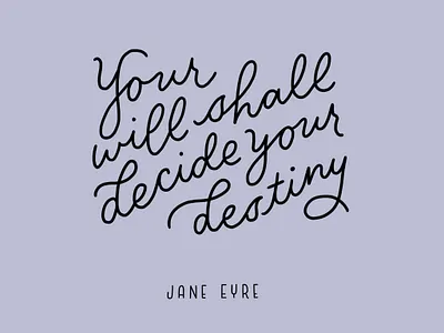Jane Eyre design graphic design handlettering illustration lettering procreate typography