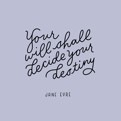 Jane Eyre design graphic design handlettering illustration lettering procreate typography