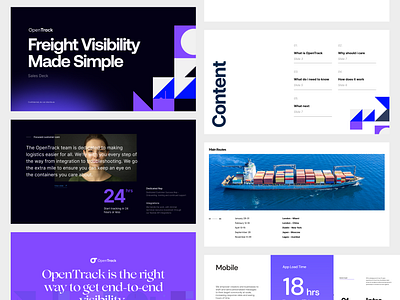 OpenTrack Sales deck Presentation companydeck deck googleslide investordeck keynote layout logistics pitch pitch deck pitchdeck powerpoint powerpoint template presentation presentationdesign sales deck ship slide slidedeck template web