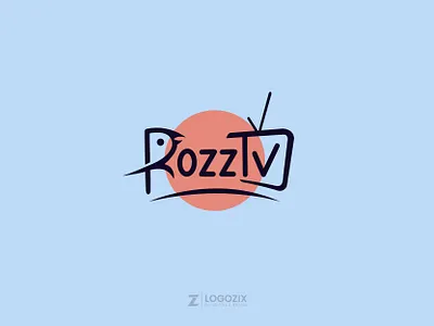 RoozTv branding design fiverr logo graphic design illustration logo logo design logo designer minimalist rooztv logo stream logo tvlogo typography
