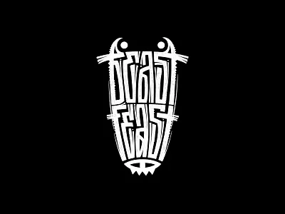 Beast Feast illustration latin lettering procreate type type design typography