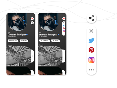 Daily UI 010 - social share daily ui dailyui design tattoo ui ux