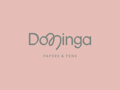 Dominga | Papers & Pens branding design guatemala illustration lettering logo monogram typography vector